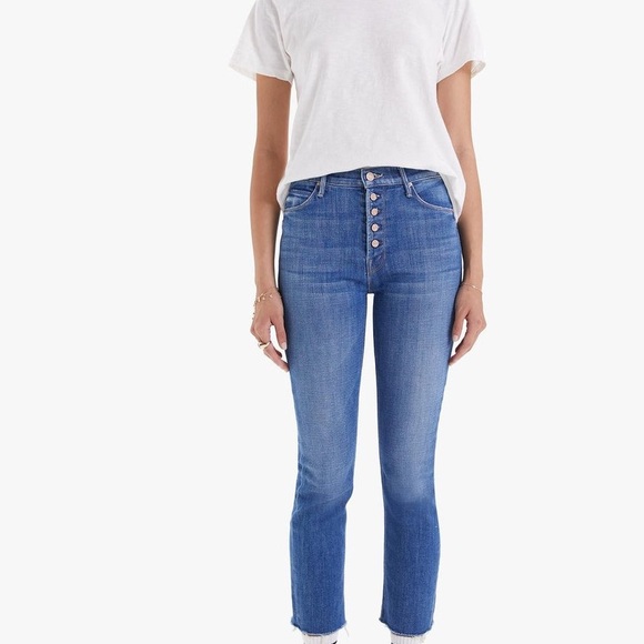 MOTHER JEANS Pixie Dazzler Ankle Fray - Beginner's Luck - Picture 6 of 9